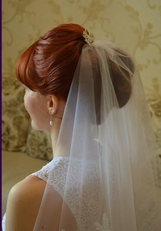 Cвадебная прическа Е18320 с собранными волосами