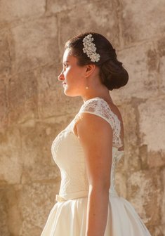 Cвадебная прическа Е18330 с собранными волосами