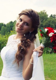 Cвадебная прическа Е18335 в греческом стиле