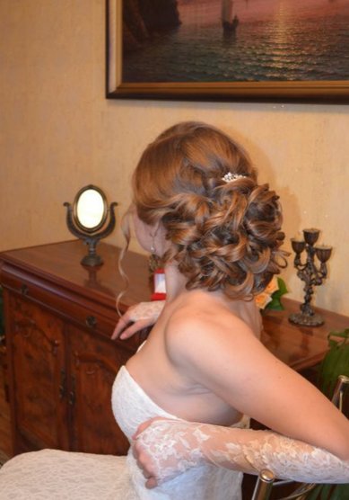 Свадебная прическа Е18357 - Мобильный салон красоты Егоза