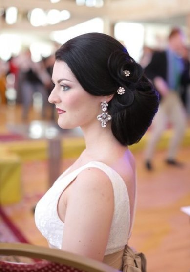 Свадебная прическа прическа классическая (Е18843) - Стилист-визажист Елена Растоскуева...