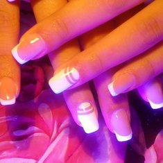 Свадебный макияж Наращивание на типсах+ дизайн френч (Е18331)