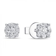 Обручальное кольцо E2011-1851351BD-М9821 из белого золота, гладкое