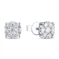 Обручальное кольцо E2011-1851361BD-М9828 из белого золота, гладкое