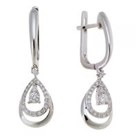 Обручальное кольцо E108-1981957CD-М9890 из белого золота, гладкое