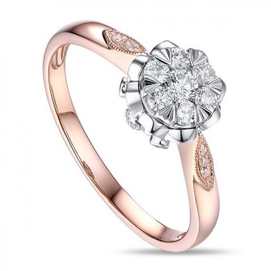 Помолвочное кольцо R2011-1851142AD-М9838 - Ювелирный бренд Московский ювелирный завод