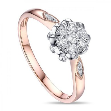 Помолвочное кольцо R2011-1851142AKD-М9839 - Ювелирный бренд Московский ювелирный завод