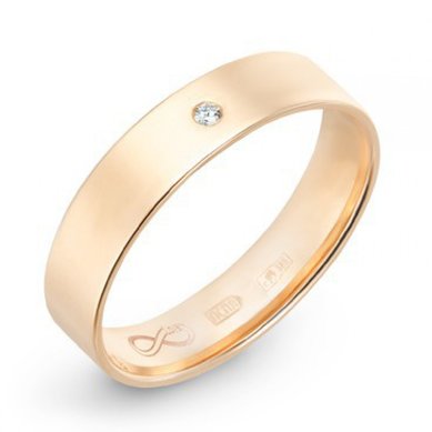 Обручальное кольцо R01-WED-00002-М9850 - Ювелирный бренд Московский ювелирный завод
