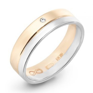 Обручальное кольцо R01-WED-00025-М9865 - Ювелирный бренд Московский ювелирный завод