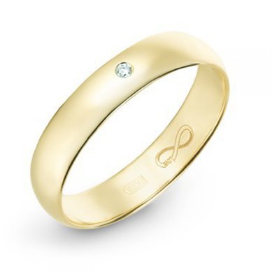 Обручальное кольцо R01-WED-00027-М9867 - Ювелирный бренд Московский ювелирный завод