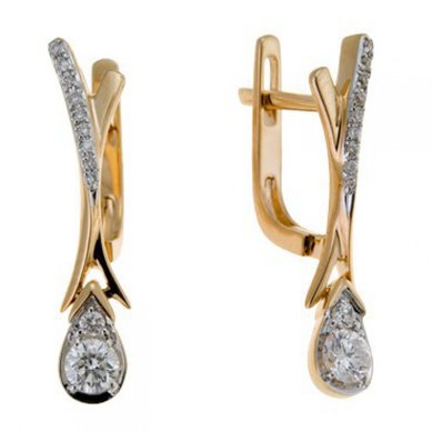 Серьги E108-1981960CD-М9891 - Ювелирный бренд Московский ювелирный завод