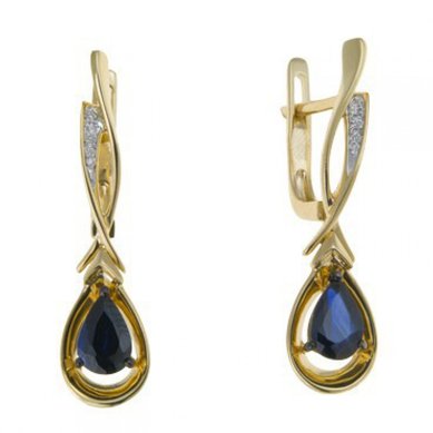 Серьги E108-1982076CS-М9892 - Ювелирный бренд Московский ювелирный завод