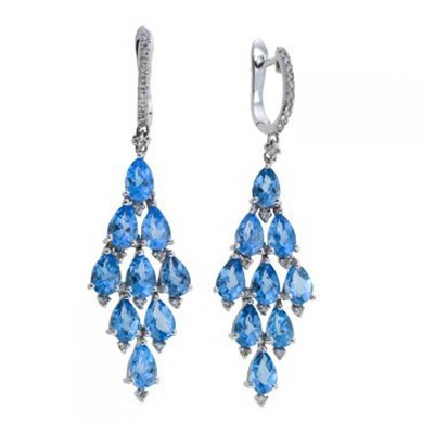 Серьги E189-P02580E-W-BT-М9898 - Ювелирный бренд Московский ювелирный завод