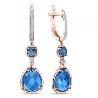 Серьги E2607-1982879CBX-R17-М9910 - Ювелирный бренд Московский ювелирный завод