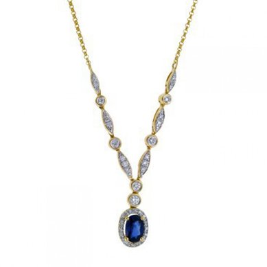Ожерелье N108-351704D1FQQUSN-М9914 - Ювелирный бренд Московский ювелирный завод