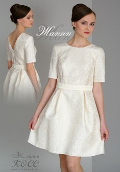 Вечернее платье A49449. А-силуэт, короткое без шлейфа.