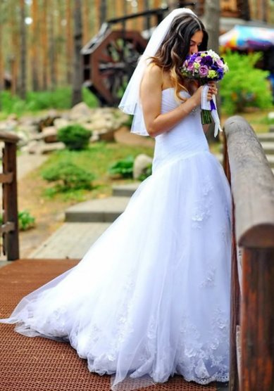 Свадебное платье A49436 - Салон свадебной и вечерней моды AMORE MIO